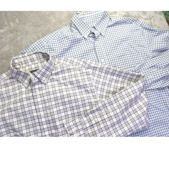 Jos. A. Bank Other - Lot of 2 Jos A Bank Traveler Traditional Fit Plaid Button Down Shirts Men's M